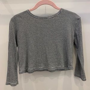 Brandy Melville striped, long sleeve crop top!